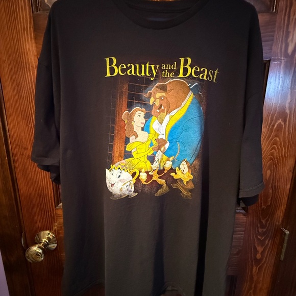 Disney Tops - 3X Disney Black Beauty and the Beast Graphic Tee